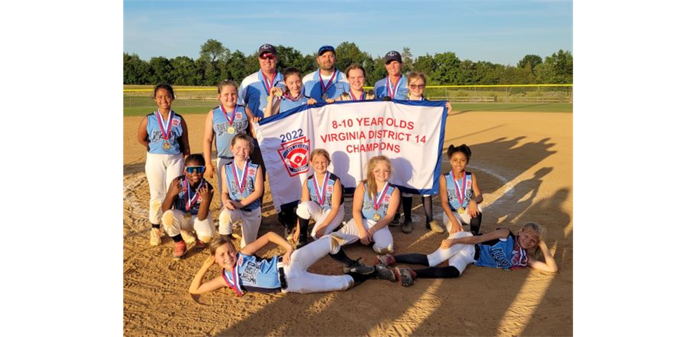 2022 Virginia District 14 8-10 Year Olds Softball Champions-Culpeper Little League