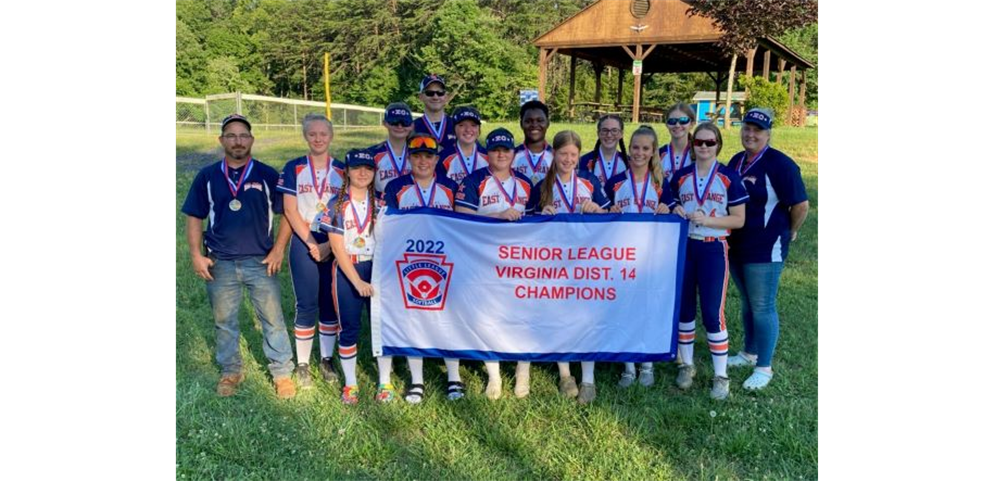 2022 Virginia District 14 Senior Softball Champions-East Orange Little League