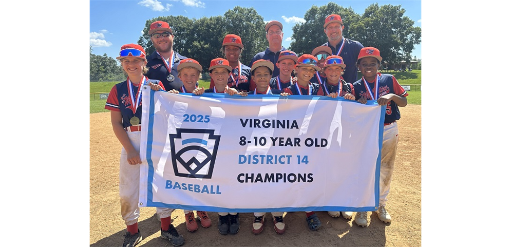 2025 VA D14 8-10 Baseball Champions - McIntire Little League