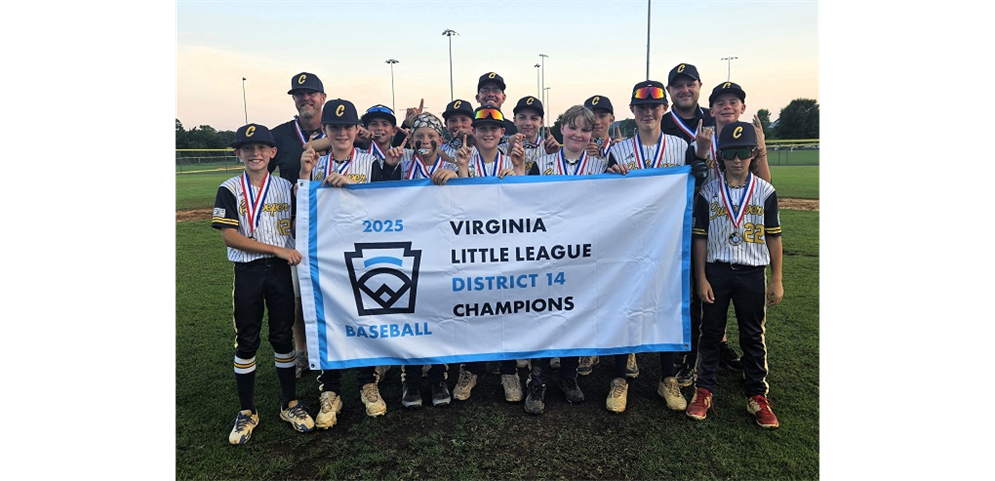 2025 VA D14 Major Baseball Champions - Culpeper Little League