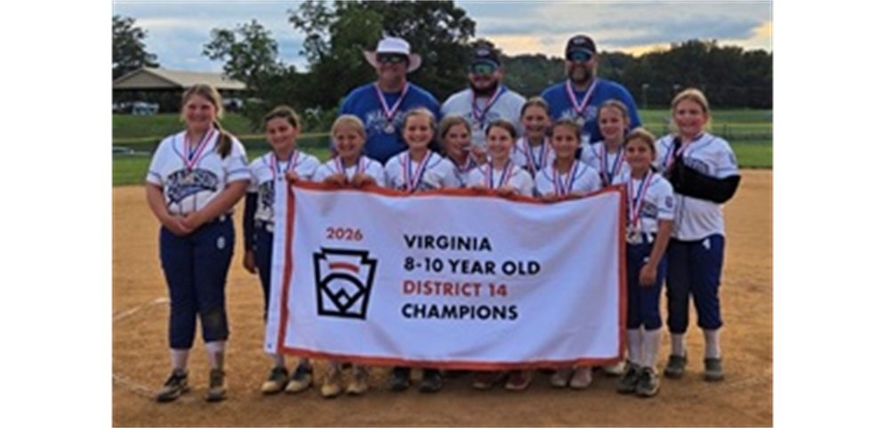 VA D14 8-10 Softball Champions - Madison