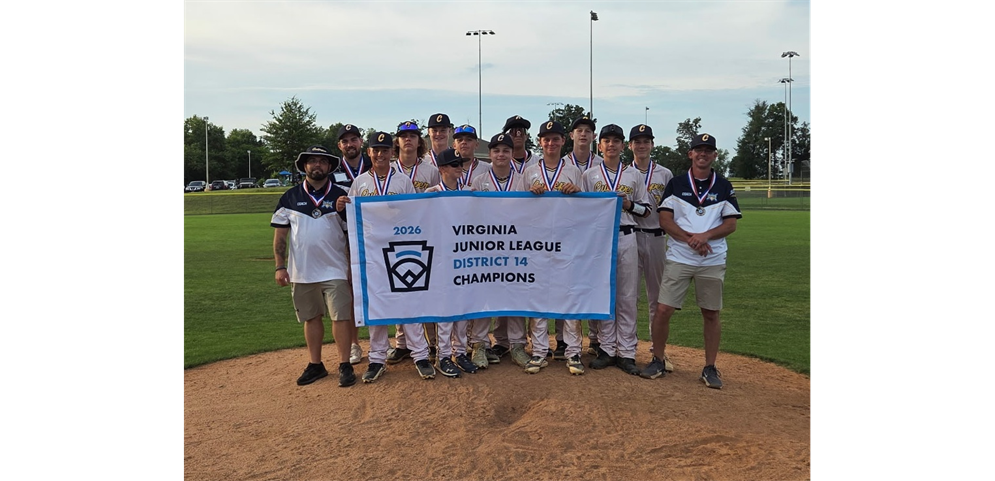 2026 VA District 14 Junior Baseball Champions - Culpeper