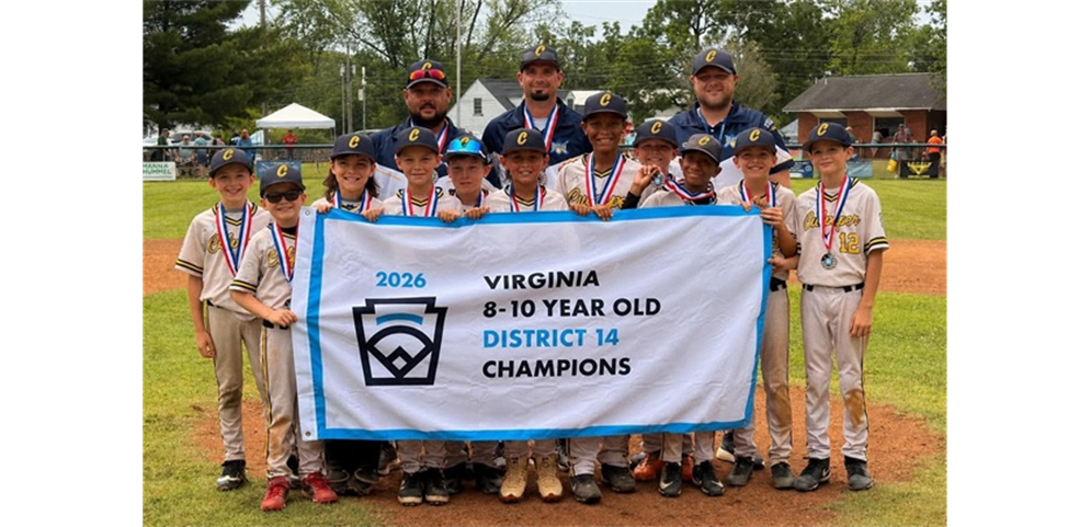 2026 VA District 14 8-10 Baseball Champions - Culpeper